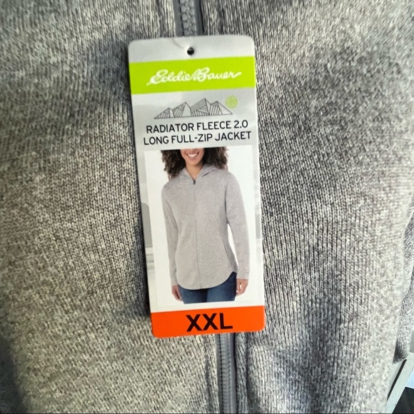 Eddie Bauer Radiator 2.0 Full Zip Grey Jacket - Size XXL - Picture 12 of 16